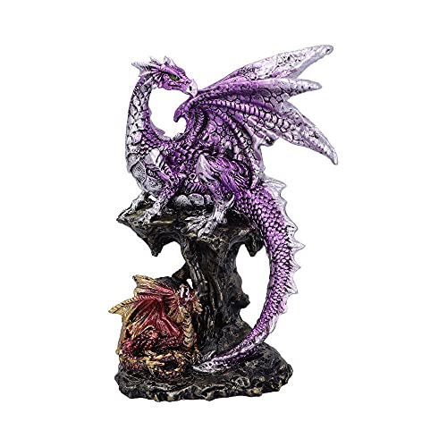 Nemesis Now Elternfigur Drache und Drache, Violett, 15,2 cm