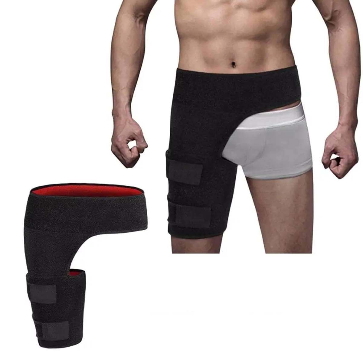 HANNEA® Hip Support, Hip Brace Groin Support Wrap, Unisex Hip Brace Thigh Compression Sleeve & Groin Compression Wrap Fitness Leg & Hip Protector for Weightlifting, Running And Sports Scenes (B0CW3CD71D) Amazon Price History, Amazon Price Tracker