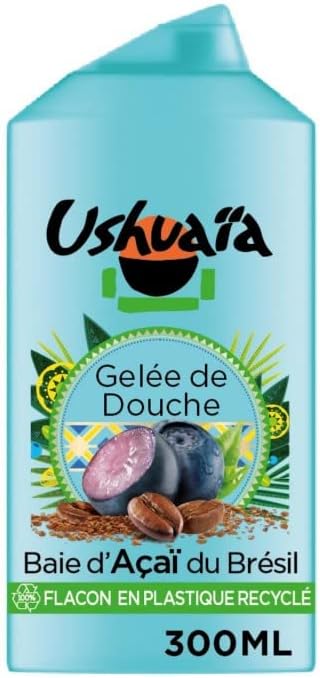 USHUAIA Bahia Acai Shower 300 ml – Pack of 4 – Sold as a Set