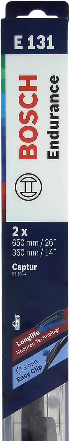 BOSCH 647831 Set of 2 Flat Wiper Blades