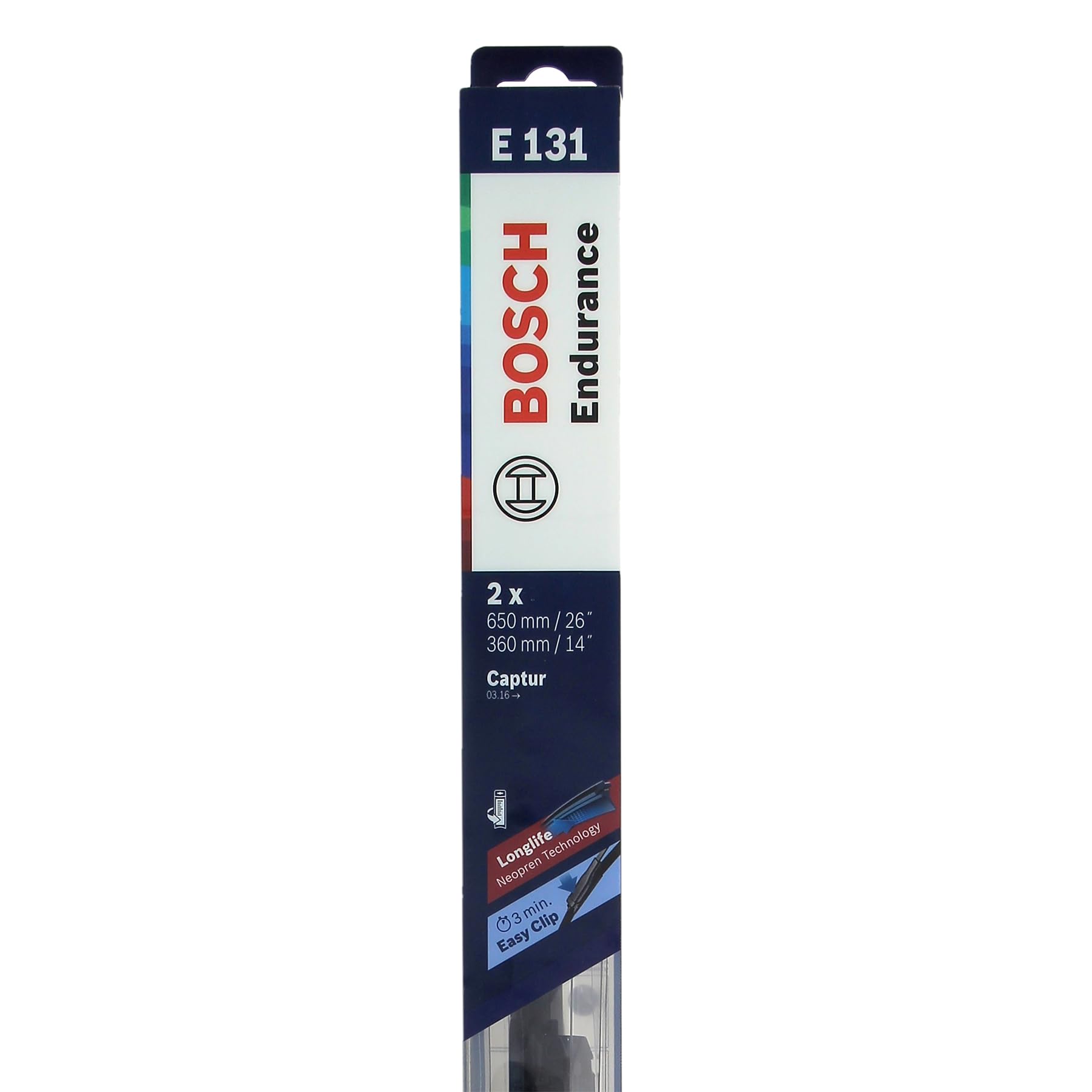 Bosch 647831 - Juego de 2 escobillas para limpiaparabrisas