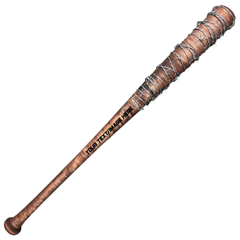 Custom-Engraved Walking Dead Lucille Negan Hardwood Replica