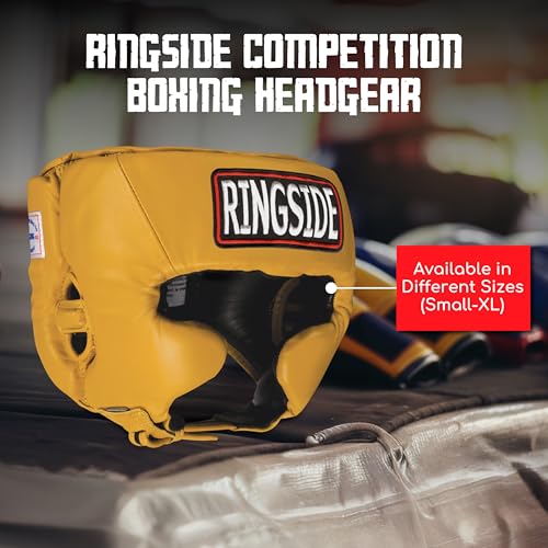 Image of Ringside Competition Boxing Muay Thai MMA Sparring Head Protection Headgear with Cheeks