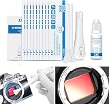 JJC 12in1 照明ライト付きセンサークリーニングキット APS-C CCD CMOSセンサー用スワブ 10本入り 16mm センサークリーニングスワブ + クリーナー + クリーニングハンドル クリーニングスティック 携帯電話 LCD スクリーン レンズ ガラス 精密機器など 適用