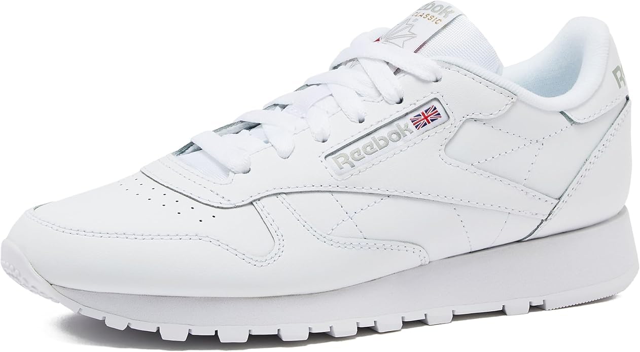Reebok Classic Leather White/Pure Grey 1 Men's 7.5, Women's 9 Medium