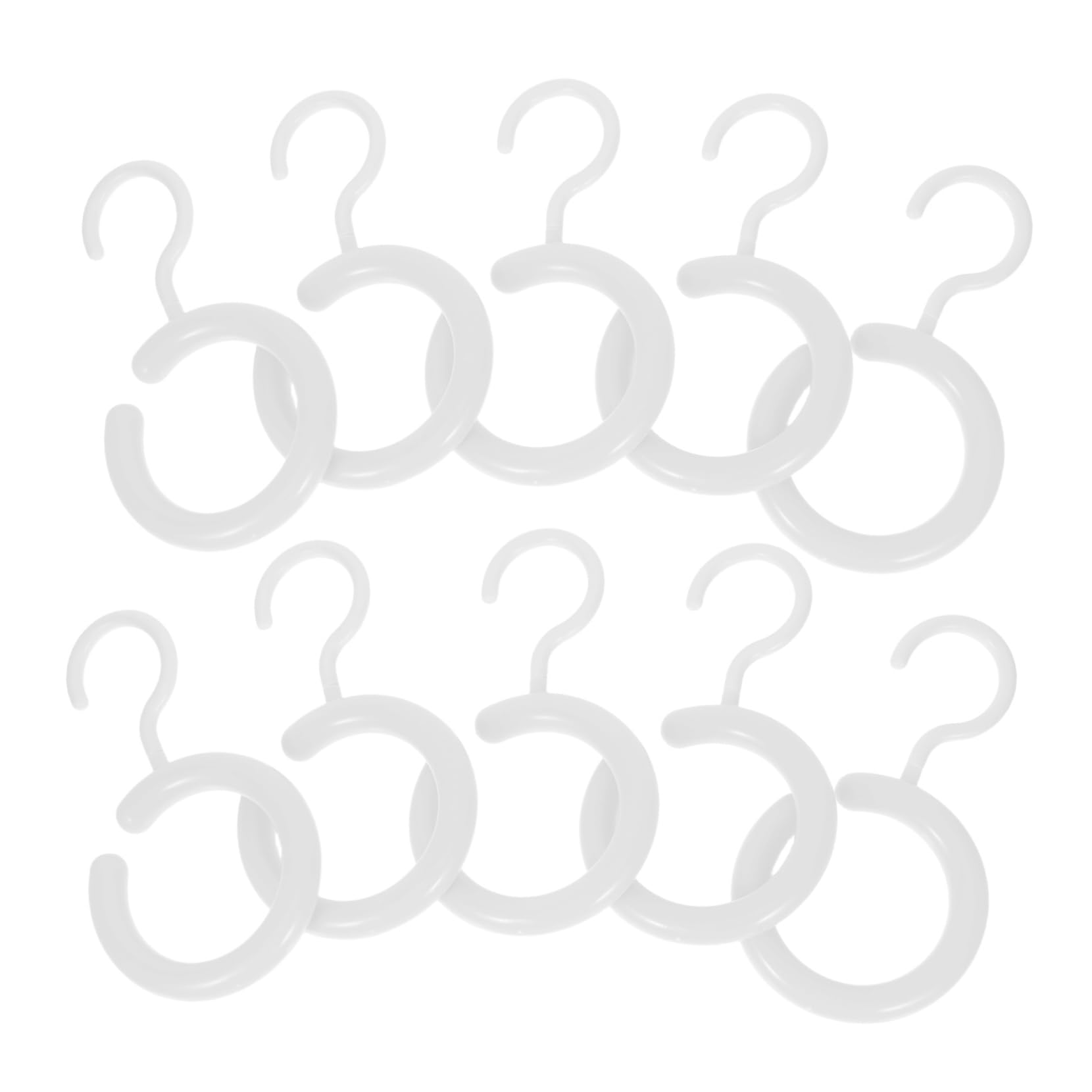 Cabilock 10pcs Non Slip Round Scarf and Belt Hanger for Closet Multi Purpose Organizer Rack Space Saving Tie and Purse Holder for Bedroom Wardrobe Easy Installation