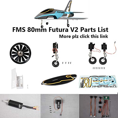 Parts & Accessories Fms 80Mm Futura V2 Edf Ducted Fan Jet Parts Retract Landing Gear Set System Motor Esc Servo Rc Airplane Model Plane Aircraft - (Color: Ducted Fan Withmotor) #TOP1