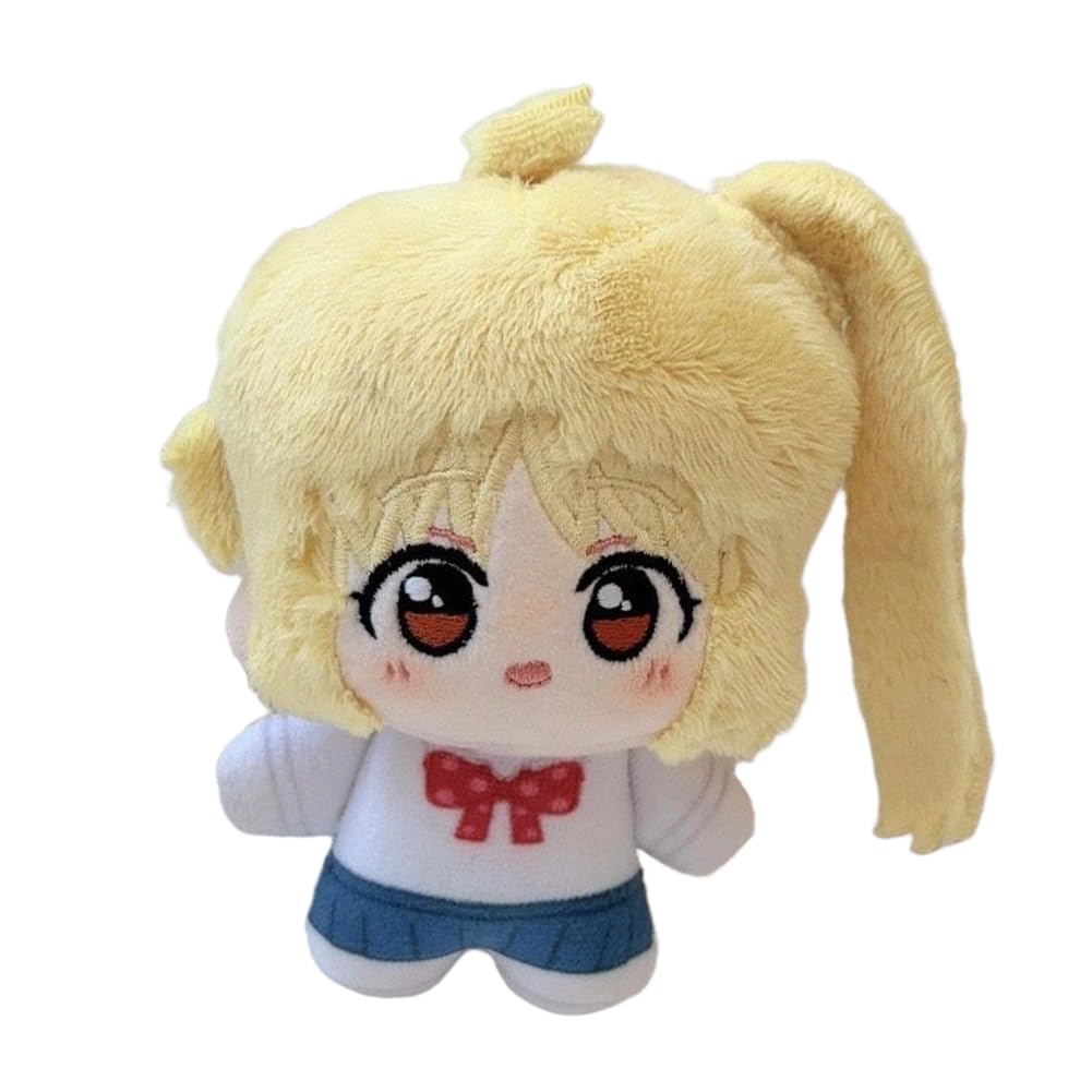 Zhongkaihua Ijichi Nijika Plush Figure Pillow Pendant 10CM Ijichi Nijika Anime PP Cotton Cushion Soft Stuffed Furry Car Keychain Bag Home Sofa Decoration