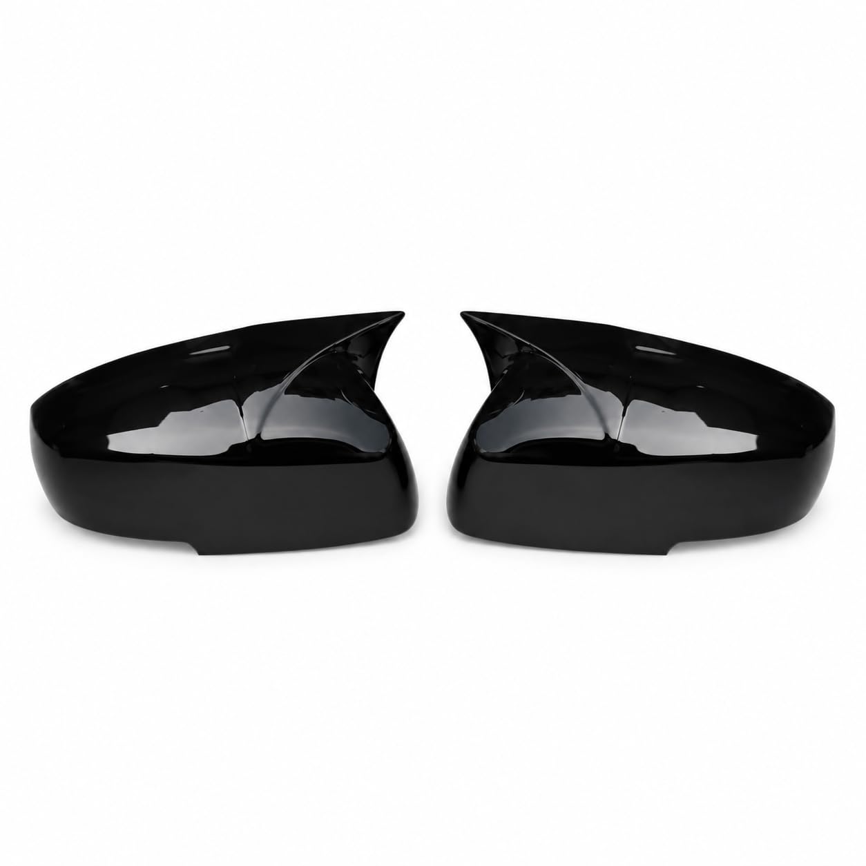 Drivon Batman Style Car Side Mirror Covers Compatible with Tata Tiago 2016, nexon 2020-2022 Gloss Black Finish, Set of 2-image-3