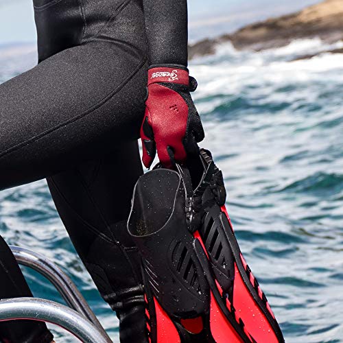 Seavenger Abyss Dive Gloves | 1.5Mm Neoprene Mesh | Scuba Diving, Wakeboarding, Spearfishing (Yellow, X-Small) #TOP4