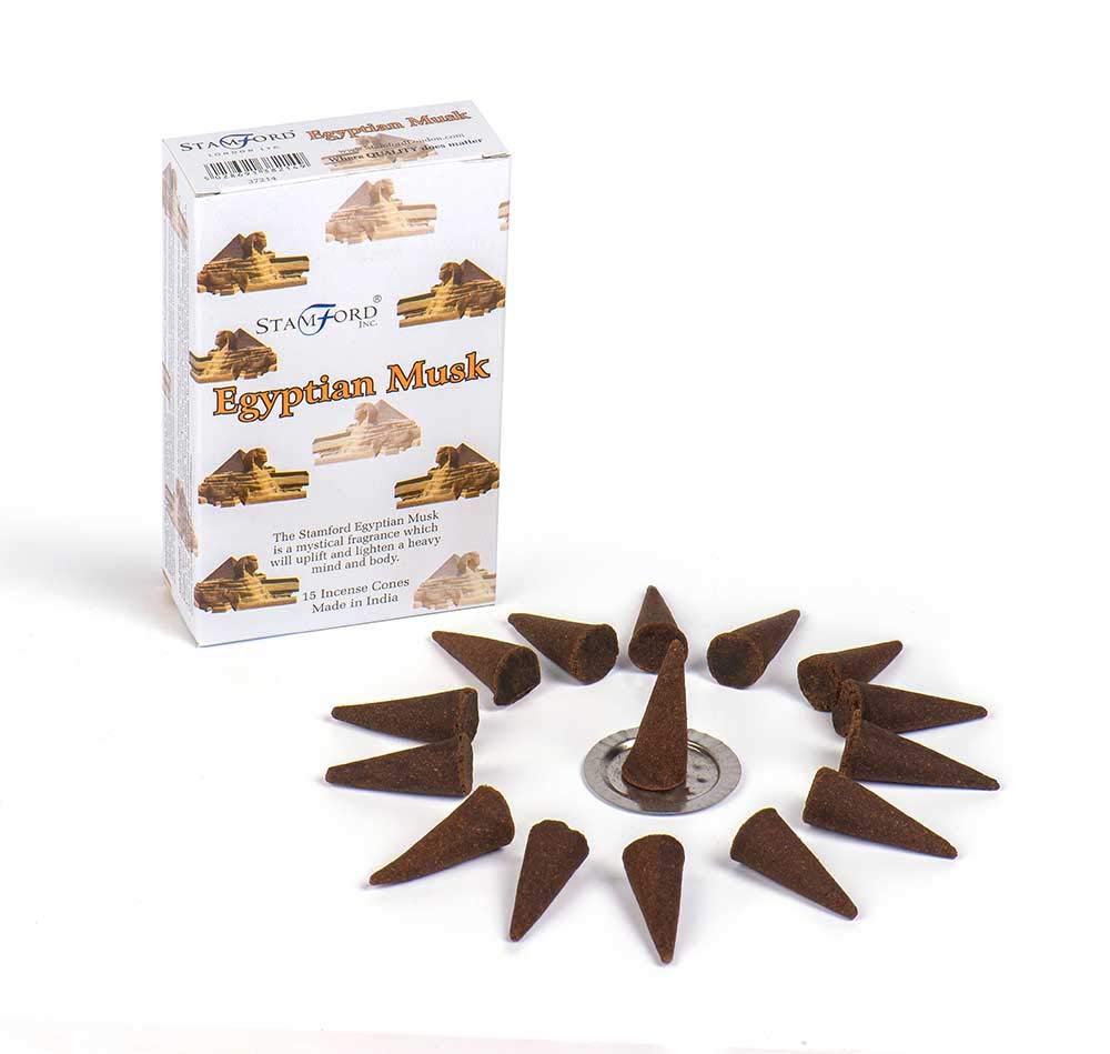 Cleopatra Incense Cones Stamford Egyptian Musk Pack Of 12 Cones