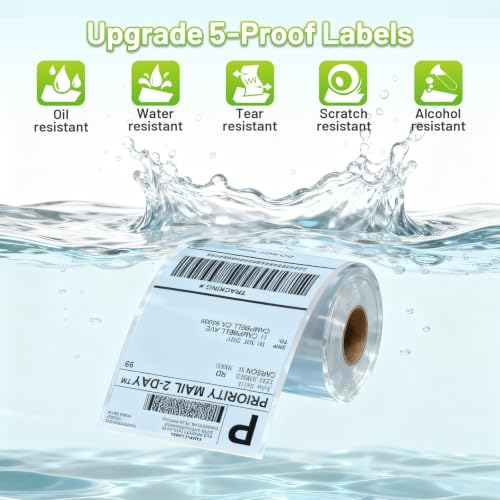 Image of 4x6 Thermal Labels, Shipping Address Label (Pack of 250 4x6 Roll Labels)