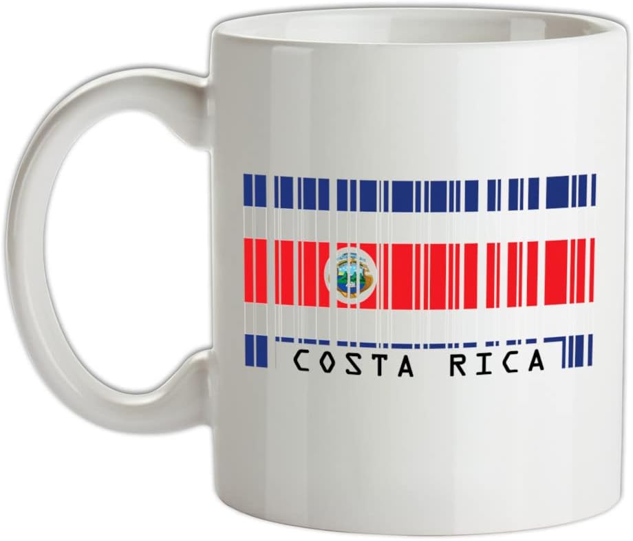 Costa Rica Barcode Style Flag – 10oz – Ceramic Mug for Coffee/Tea Costa Rica Barcode Style Flag – 10oz – Ceramic Mug for Coffee/Tea