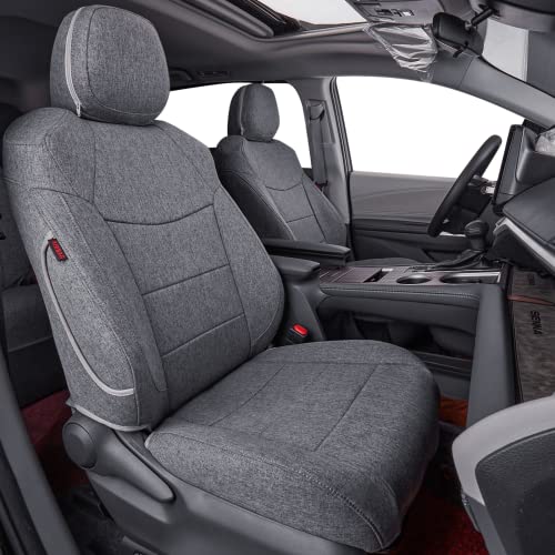 coverdream Car Seat Covers Custom Fit for 2021-2024 2025 Toyota Sienna LE,XLE (8-Seater),2nd Row Bench Seats with Removable Middle Seat,Full Coverage,Airbag Compatible Seat Protector (Full Set,Gray)