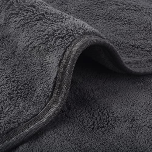 Sinland ICSHR380-4060GREYX6 Microfiber Car Drying Towels Ultra Absorbent Car Wash Cleaning Auto Detailing Towels No Scratches And No Water Spots 16Inch X 24Inch 6 Pack Grey thumb #7