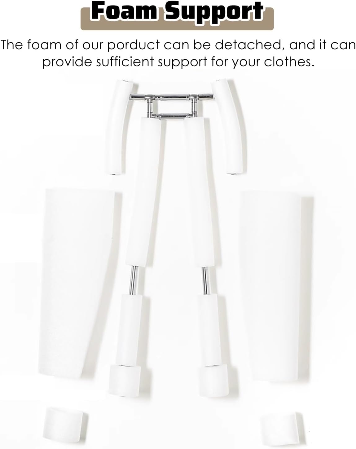 Mannequin Dress Form Child Pant Hangers Display Rack with Supporter, Adjustable Poseable Trousers Mannequin Stand, Space Saving Photography Hanging Body Form