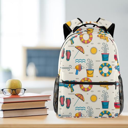 Sac à dos d'école Songkran multicolore pour ados et voyage décontracté - 5