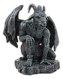 Ebros The Winged Guardian Baphomet Sabbatic Goat Gothic Gargoyle Statue Faux Stone Resin Sculpture