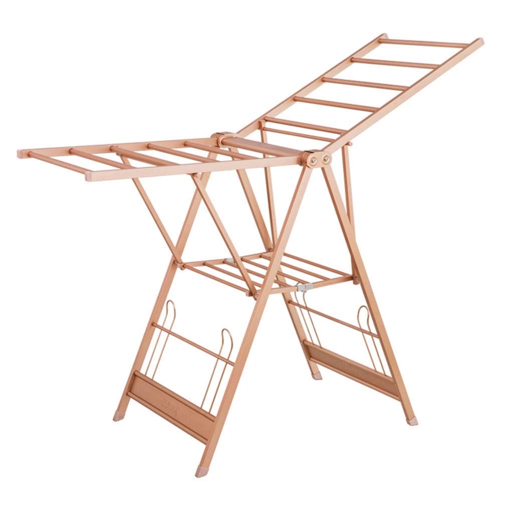 Stendibiancheria, Stendino, Alluminio Asciugatura Regolabile Rack Pieghevole Winged per Interni Ed Esterni 162X 55.5Cm Pieghevole Asciugatura Spazio