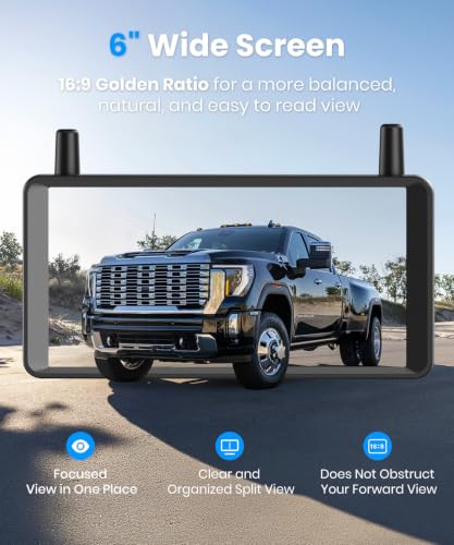 Image of AUTO-VOX Solar Wireless Backup Camera: 1-Minute No-Drill Installation