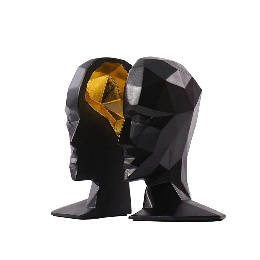 Sujetalibros Carácter Estatua Sookends Bookshelf FRP FRP Heavy Anti-Movimiento Felicitación Escultura Arte Libro Finalizar, usado para la oficina Sala de estar Decoración de comedor Sujetalibros decor
