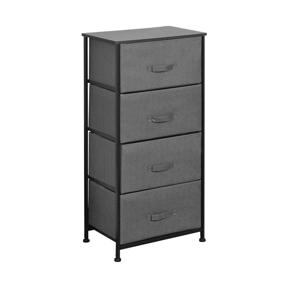 mDesign Vertical Furniture Storage Tower Sturdy Steel