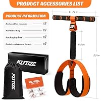 KUTIZE Multifunction Pedal Resistance Band with Handle, Upgraded Exercise Equipment with Soft Foot Pedal for Sit Up & Full-Body Home Gym Workouts, Core/ABS Training, Pilates, Yoga & Physical Therapy — image 7