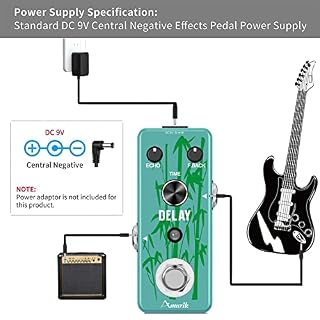 Amuzik Pédale analogique Delay pour guitare – Effet de delay vintage – Avec True Bypass – Boîtier entièrement en métal - Les Beatles, Paul McCartney, John Lennon, RIngo Starr, George Harrison Amuzik Pédale analogique Delay pour guitare - Effet de delay vintage - Avec True Bypass - Boîtier entièrement en métal – Image 6