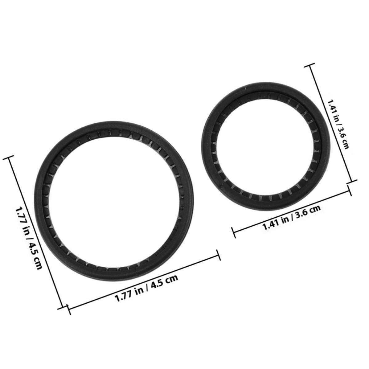 2 Sets Stethoscope Diaphragm Replacement Kit with Integrated Design Pe Material Comfortable and Secure Fit Black Ear Pieces for Healthcare Professionals