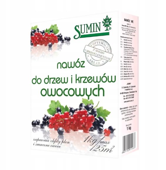 Fertilizer - Bogaty w składniki odżywcze granulat do drzew owocowych i krzewów - żółty