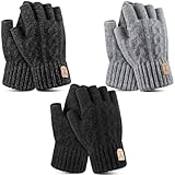 Large application : restez élégant, chaud et fonctionnel cet hiver avec nos mitaines. Les gants thermiques unisexes sont parfaits pour le cyclisme, la conduite, la course, le camping, la randonnée, l'escalade et d'autres activités de plein air. Les gants demi-doigts pour homme peuvent être un excellent cadeau pour les anniversaires, Noël, Thanksgiving ou d'autres occasions