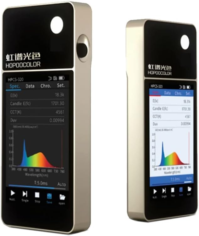 HPCS320 Spectrometer Handheld CCT CRI Lux Spectrum for LED Light Tester