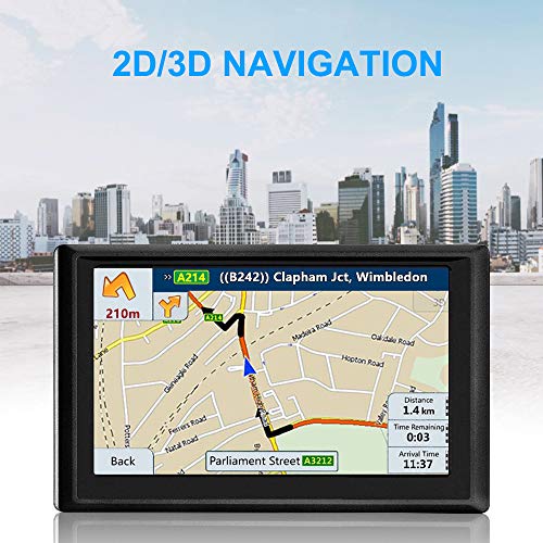 NETVIP GPS Navigation for Car 7 Inch, 2020 Vehicle GPS Navigation with Bluetooth, Car GPS Navigation System Lifetime Free Map Upgraded for Car/Pedestrian/Bicycle/Emergency/Bus/Taxi/Truck