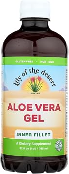 Lily Of The Desert Aloe Vera Gel, Drinkable Inner Fillet, Non-GMO, 32 Fl Oz