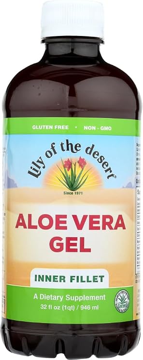 Lily Of The Desert Aloe Vera Gel, Drinkable Inner Fillet, Non-GMO, 32 Fl Oz