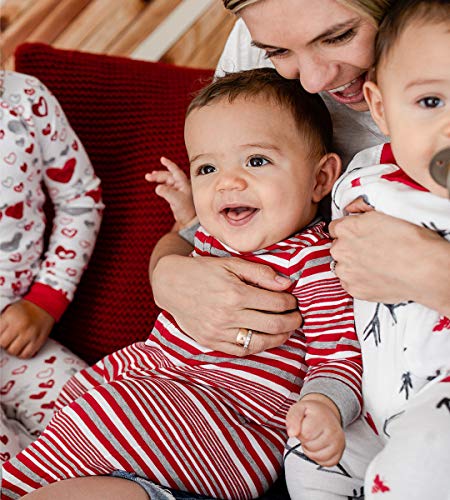 Image of Burt's Bees Baby unisex-baby Sleep & Play, Organic One-piece Romper-jumpsuit Pj, Zip Front Footed Pajama