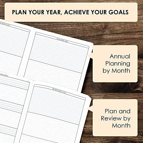Little More Dated Monthly & Weekly Planner 2023  January to December  Premium Organizer Notebook & Productivity Journal  Includes Productivity & Calendar Stickers in Gift Box  Gray Gold