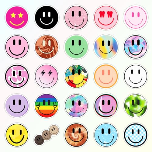 Wercokt 50PCS Smiling Stickers, Cute Water Bottle Stickers for Kids, for Teaching Rewards, Notebooks, Stationery, Luggage, Cartoon PVC Happy Stickers by Wercokt - Image 2