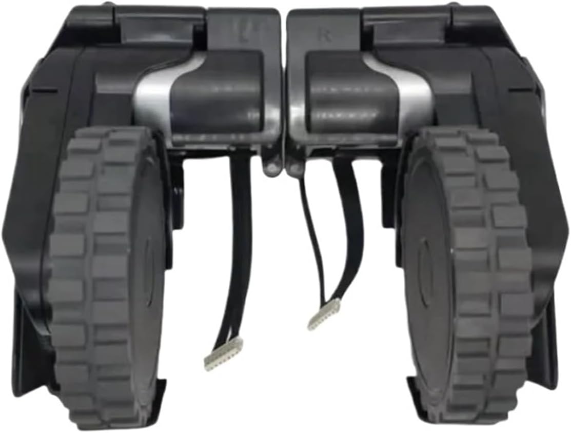 Traveling Wheel Replacment ​,Compatible for VIOMI, S9 1A 1C Pro 2 V5 Pro Robot Vacuum Cleaner Accesories(A Pair Black)