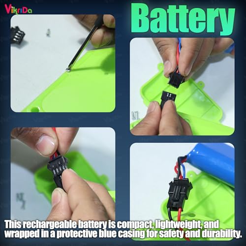 Image of VikriDa Backpack Electric Water Gun with Rechargeable Battery 1350ml Large Capacity Tank Up to 40ft Long Range Powerful Water Blaster for Kids Summer Toy for Beach,Poolside Splash Play & Water Games