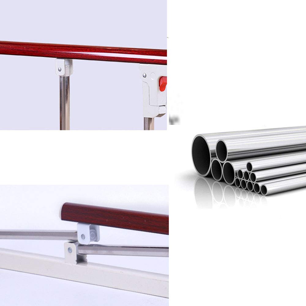 Barandilla de Seguridad para Cama de bebé, barandilla Plegable anticaídas, barandilla Lateral de Seguridad para Adultos, asa de Asistencia, para Personas Mayores, Rojo, 70 cm x 40
