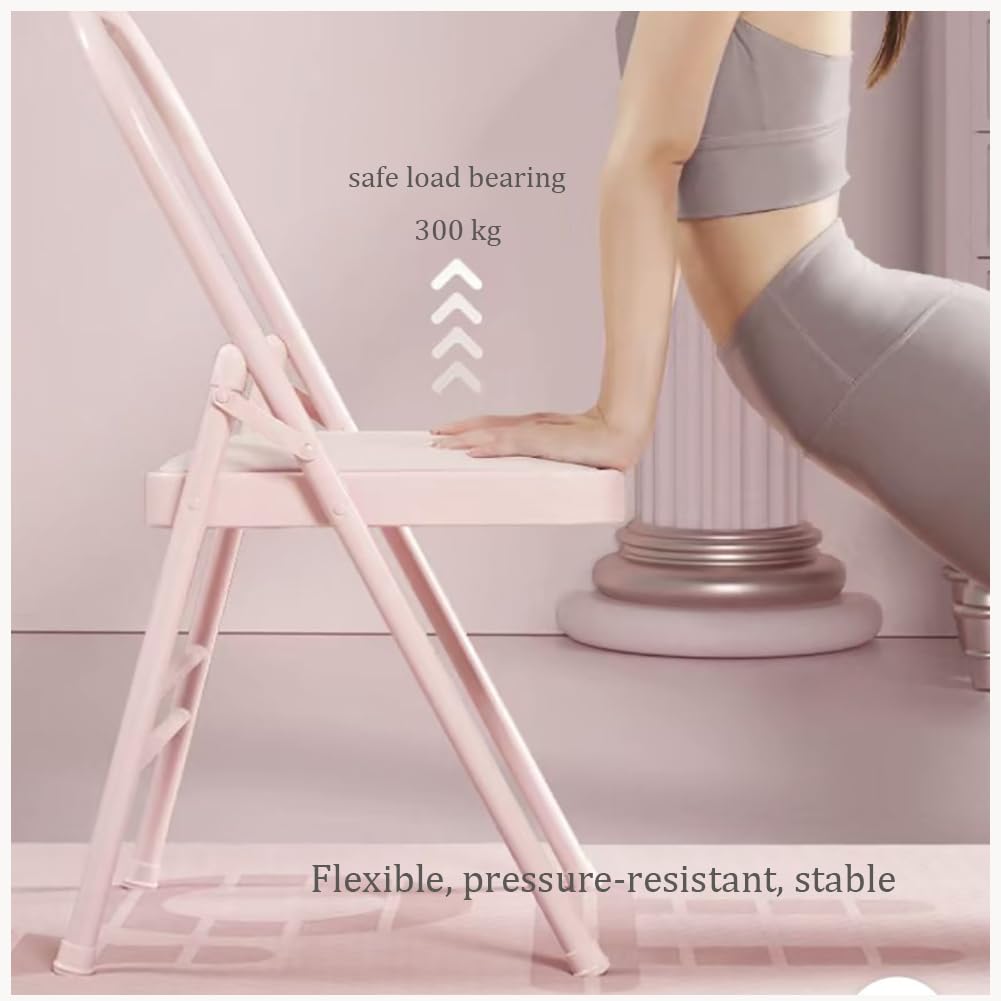 Chaise De Yoga Pilates, Chaise Auxiliaire Iyengar Sans Dossier Antidérapante, Stable Et Durable Avec Couvre-Pieds Antidérapants, Purple - Routine
