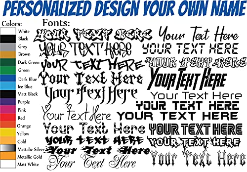 Custom Vinyl Decal - Design Your Own Sticker for Tumbler, Laptop, Phones, Boats, Helmets, Bottles, Cars
