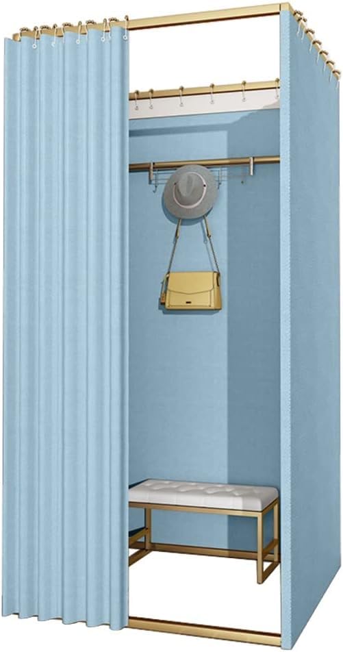 Cabine d'essayage mobile d'angle et vestiaire portable pour magasin