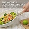 Ceramic Cookware Set Non Stick 8Pcs Pots and Pans Set Detachable Handle Induction Kitchen Cooking Set with Frying Pans Oven Dishwasher Safe, PFAS/PFOA Free, Cream White #3