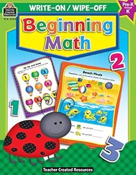 Paperback Write-On/Wipe-Off: Beginning Math Book