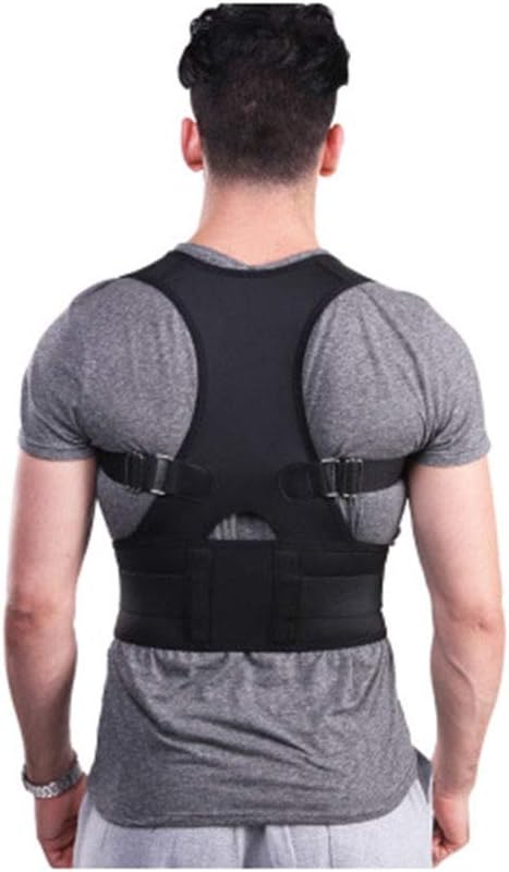 Corrector Y-Shaped Cross Lead Pull and Fit Comfortable Breathable Unisex Black (Various Sizes) (Size : L)