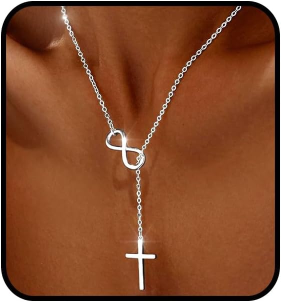 925 Silver Sterling Lariat Necklace for Women Dainty Butterfly Short Y Necklaces Chain Minimalist Necklace Jewelry Gifts