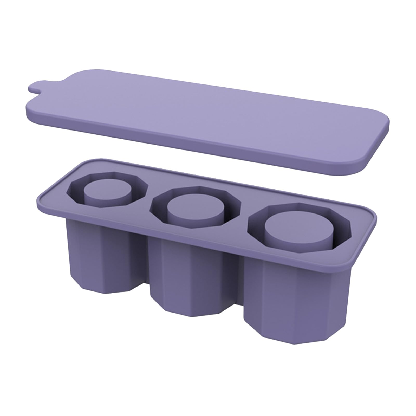 Jazuaiao Easy to Demould Ice Molds Silicones Tray Maker for Large Water Bottles Cylinders Sleeve Molds