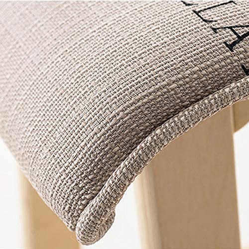 Chaise haute minimaliste moderne en bois massif tabouret nordique 74cm